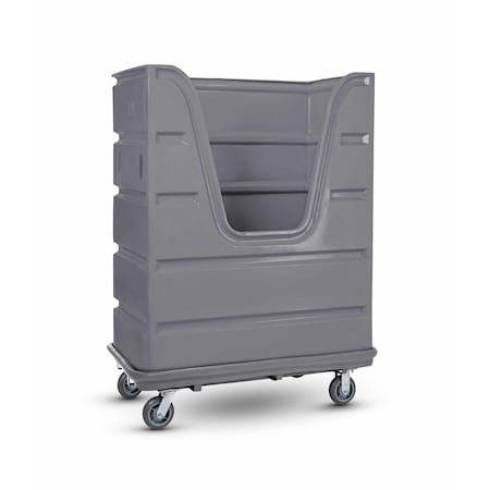 R&B Wire Products Polyethylene/Steel Poly Bulk Transport Bumper Truck, 2000 lb, Gray 847G/PTB